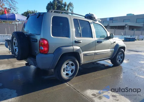 2004 Jeep Liberty Sport from USA, damaged, VIN 1J4GK48K44W329111